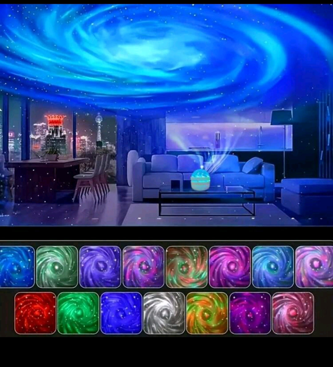 Multicolor Water Ripple Projector light